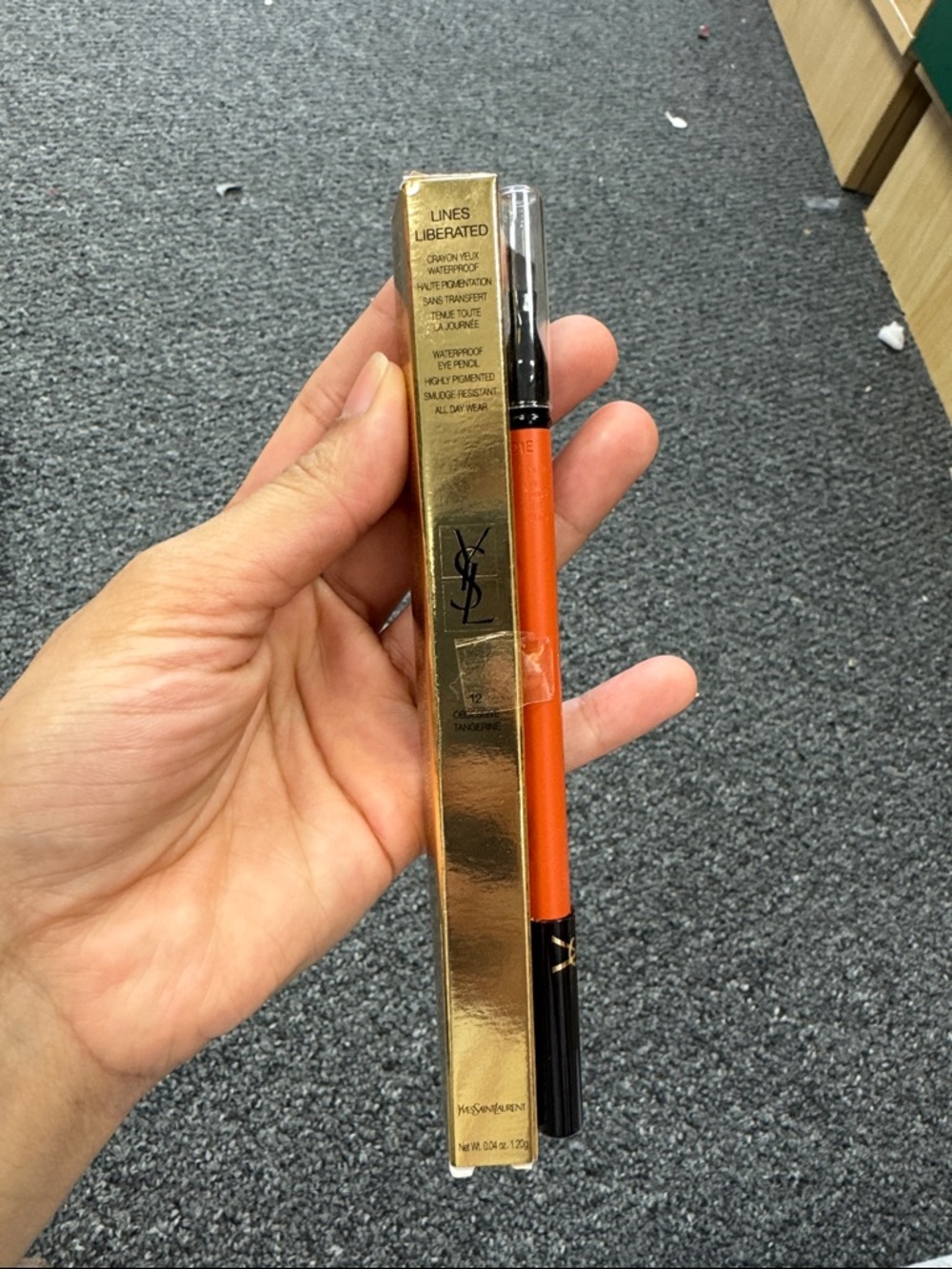 Yves Saint Laurent Orange and Black Dual-Ended Eye Pencil